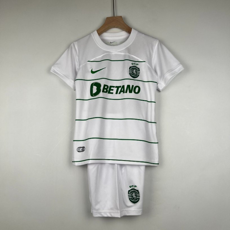 Camiseta y Pantalón Niños Sporting de Lisboa Segunda Equipación 2023-2024