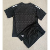 Camiseta y Pantalón Niños Manchester United Portero Negra 2023-2024