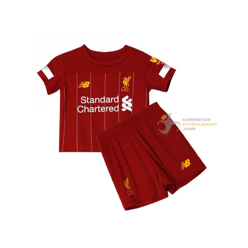Permiso Peladura Caracterizar Camiseta y Pantalón Niños Liverpool Primera Equipación 2019-2020 kids kit  home JERSEY AND SHORTS