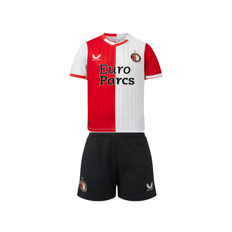 Camiseta y Pantalón Niños Feyenoord Primera Equipación 2023-2024