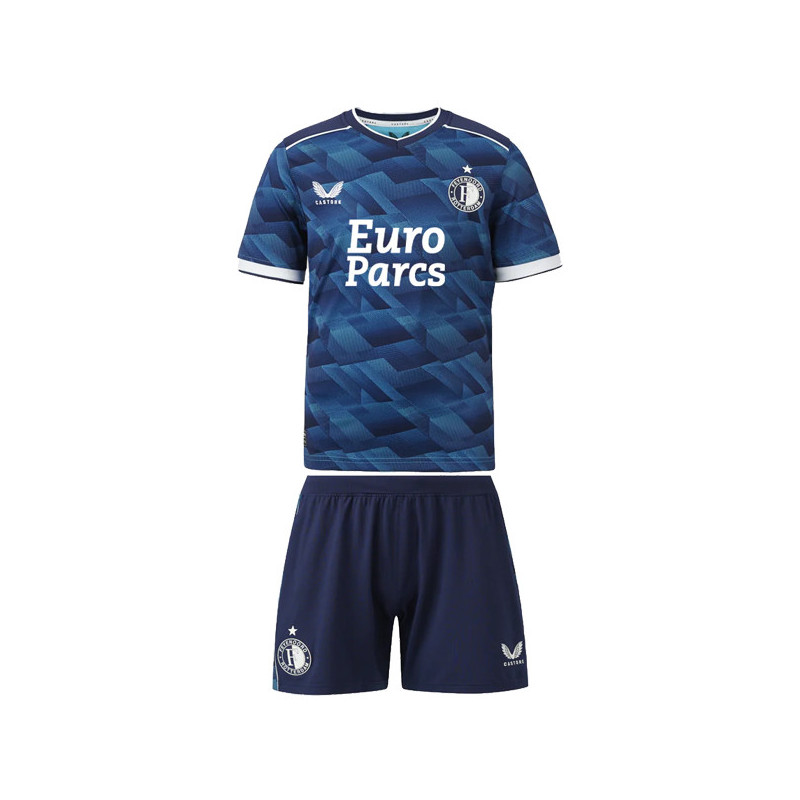 Camiseta y Pantalón Niños Feyenoord Segunda Equipación 2023-2024