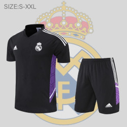 Camiseta y Pantalón Real Madrid Entrenamiento Negro 2022-2023