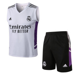 Camiseta y Pantalón Entrenamiento Real Madrid Blanco 2022-2023
