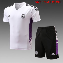 Camiseta y Pantalón Entrenamiento Real Madrid Blanco X 2022-2023