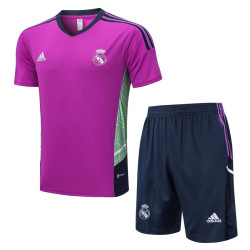 Camiseta y Pantalón Entrenamiento Real Madrid Púrpura 2022-2023