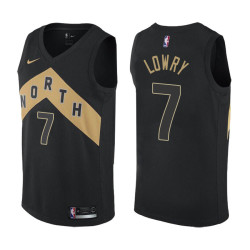 Camiseta NBA Kyle Lowry de los Toronto Raptors Negra 2019-2020