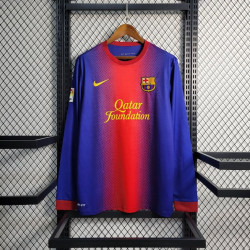 Camiseta FC Barcelona Primera Equipación Retro Clásica Manga Larga 2012-2013