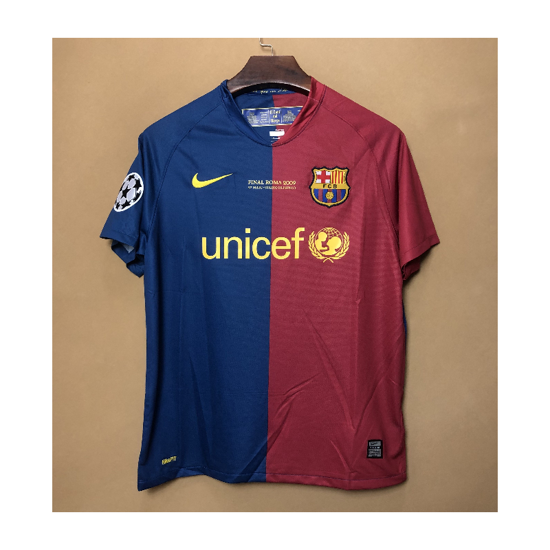 Camiseta FC Barcelona Retro Clásica Final Champions League Roma 2008-2009