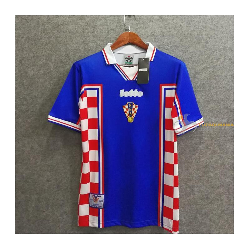 doble Polinizar capital Camiseta Croacia Segunda Equipación Retro Clásica 1998 vintage jersey