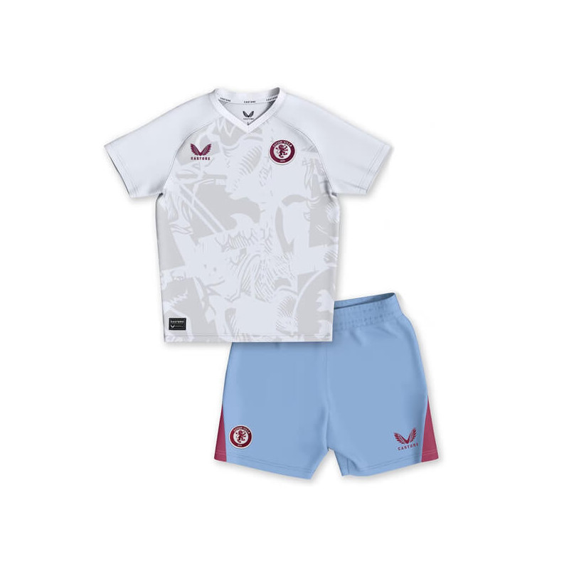 Camiseta y Pantalón Niños Aston Villa Segunda Equipación 2023-2024