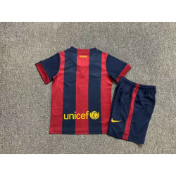 Camiseta y Pantalón Niños Barcelona Primera Equipación Retro Clásica 2014-2015