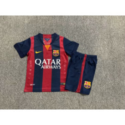 Camiseta y Pantalón Niños Barcelona Primera Equipación Retro Clásica 2014-2015