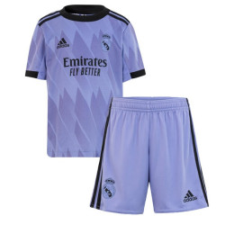 Camiseta y Pantalón Futbol Niños Real Madrid Segunda Equipación 2022-2023