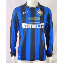 Camiseta Inter Milán Retro Clásica Manga Larga Champions Final 2009-2010