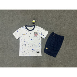 Camiseta y Pantalón Niños Estados Unidos Primera Equipación Mundial Femenino 2023-2024
