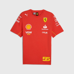 Camiseta F1 Ferrari Racing Team Carlos Sainz 55 2024