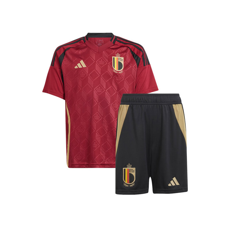 Camiseta y Pantalón Niños Bélgica Primera Equipación Eurocopa 2024