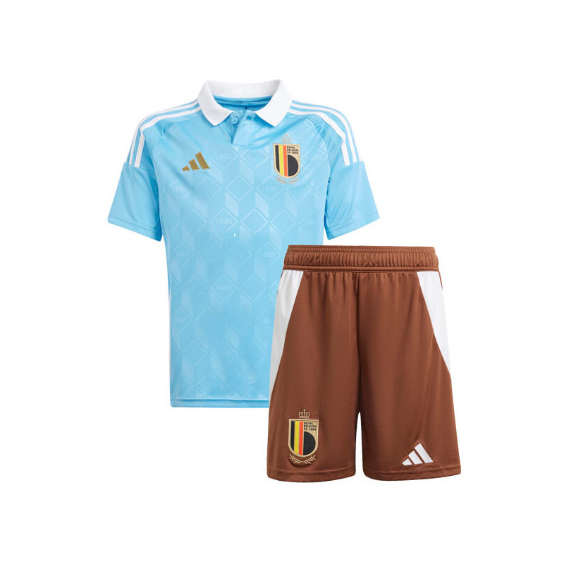 Camiseta y Pantalón Niños Bélgica Segunda Equipación Eurocopa 2024