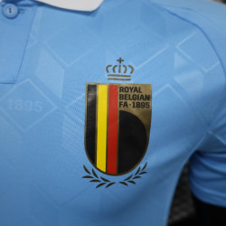 Camiseta Bélgica Segunda Equipación Versión Jugador Eurocopa 2024
