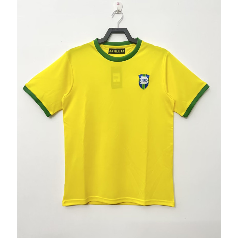 Camiseta Brasil Primera Equipación Retro Clásica 1970