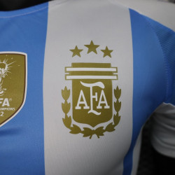 Camiseta Argentina Primera Equipación Versión Jugador Copa America 2024