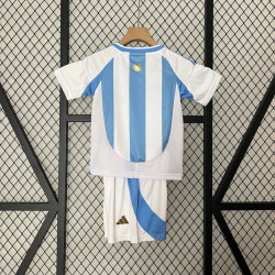 Camiseta y Pantalón Niños Argentina Primera Equipación Copa America 2024