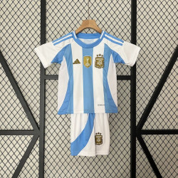 Camiseta y Pantalón Niños Argentina Primera Equipación Copa America 2024