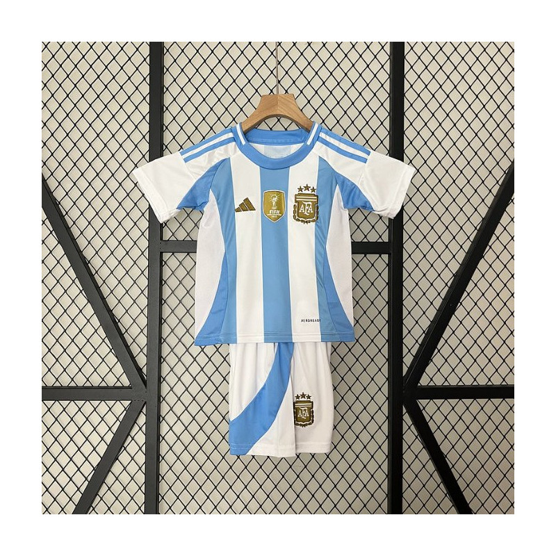 Camiseta y Pantalón Niños Argentina Primera Equipación Copa America 2024