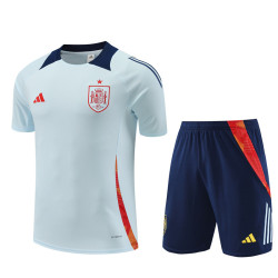 Camiseta y Pantalón Niños España Entrenamiento Azul 2024