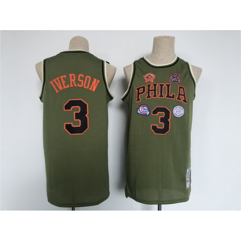 Camiseta NBA Allen Iverson Version Retro Clásica Verde