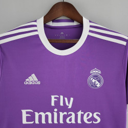 Camiseta Real Madrid Segunda Equipación Retro Clásica 2016-2017