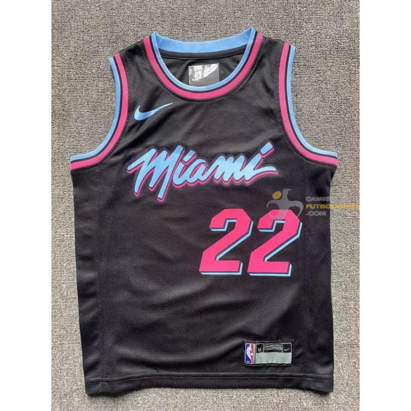 Camiseta NBA Niños Personalizable de Miami Heat Retro Clásica