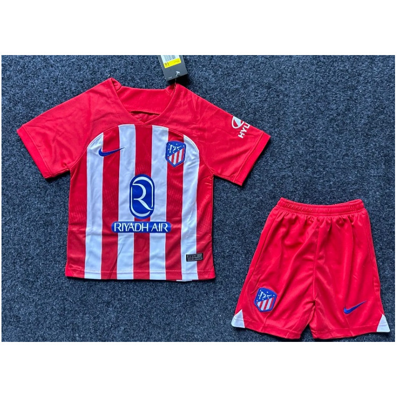 Camiseta y Pantalón Niños Atlético de Madrid Primera Equipación 2023-2024
