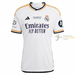 Camiseta Fútbol Real Madrid Primera Equipación Edición Final Champions League Versión Jugador 2024