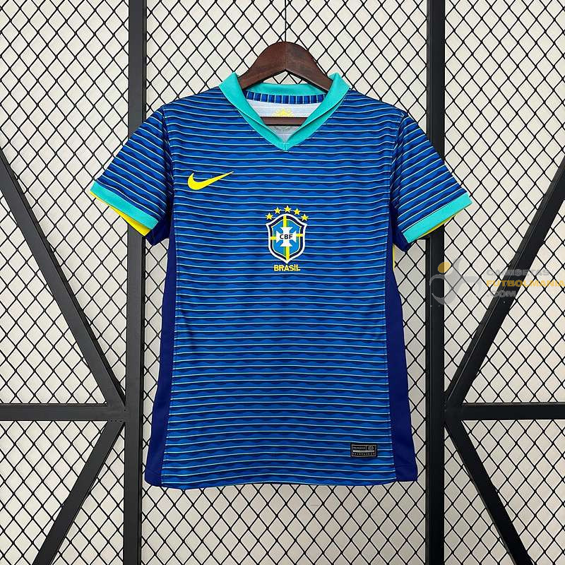 Camiseta MUJER Brasil Segunda Equipación Copa America 2024