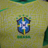 Camiseta Brasil Primera Equipación Versión Jugador Manga Larga Copa America 2024