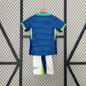 Camiseta y Pantalón Niños Brasil Segunda Equipación Copa America 2024