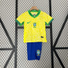 Camiseta y Pantalón Niños Brasil Primera Equipación Copa America 2024