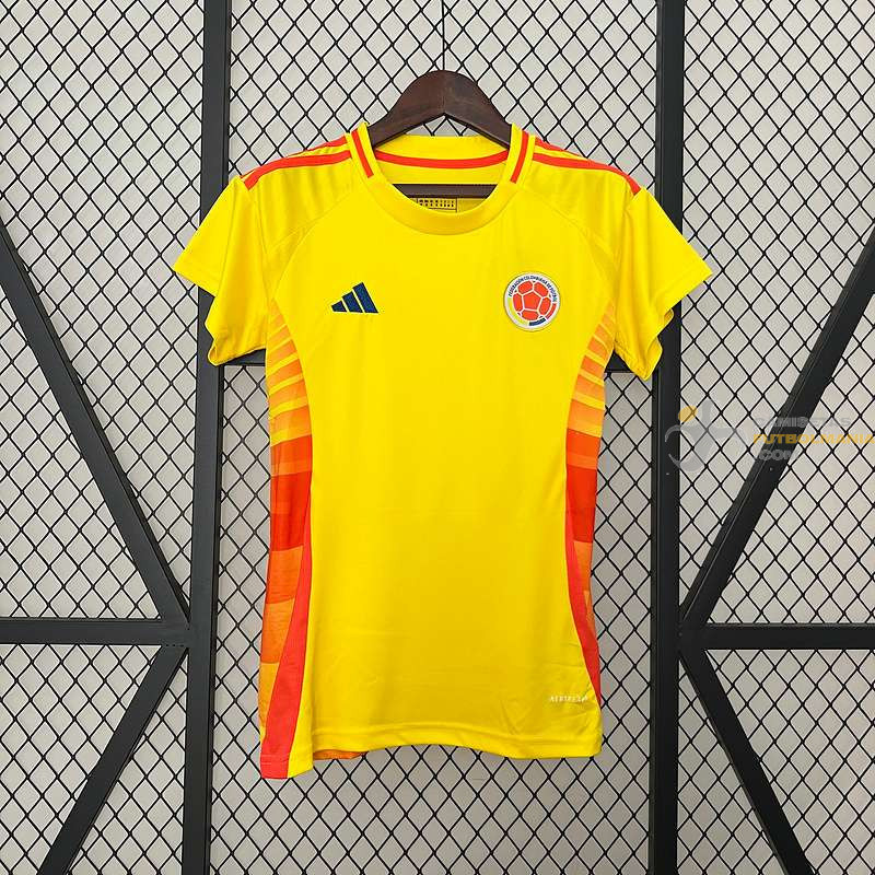 Camiseta Mujer Colombia Primera Equipación Copa America 2024