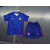 Camiseta y Pantalón Niños Croacia Segunda Equipación Eurocopa 2024