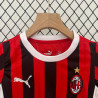 Camiseta y Pantalón Fútbol Niños AC Milan Primera Equipación 2024-2025