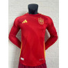 Camiseta España Primera Equipación Manga Larga Versión Jugador Eurocopa 2024