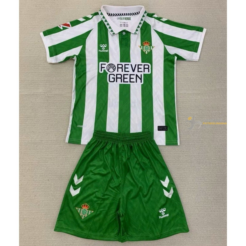 Camiseta y Pantalón Fútbol Niños Betis Primera Equipación 2024-2025