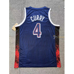 Camiseta Básquet Estados Unidos Stephen Curry Azul 2024