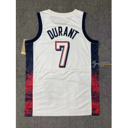 Camiseta Básquet Estados Unidos Kevin Durant Blanca 2024