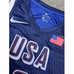 Camiseta Básquet Estados Unidos Anthony Edwards Azul 2024