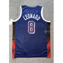 Camiseta Básquet Estados Unidos Kawhi Leonard Azul 2024