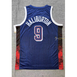 Camiseta Básquet Estados Unidos Tyrese Haliburton Azul 2024