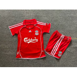 Camiseta y Pantalón Niños Liverpool Primera Equipación Retro Clásica 2007-2008