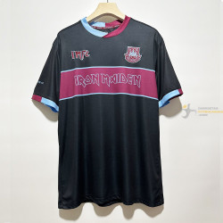 Camiseta West Ham Edición Especial Iron Maiden Retro Clásica Negra